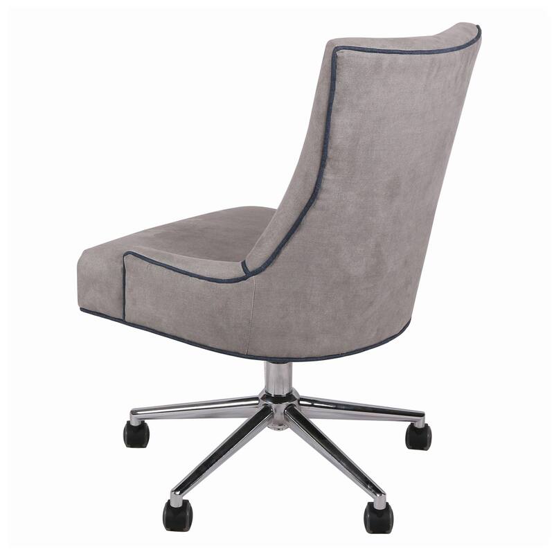 Charlotte Chrome Denim Office Chair