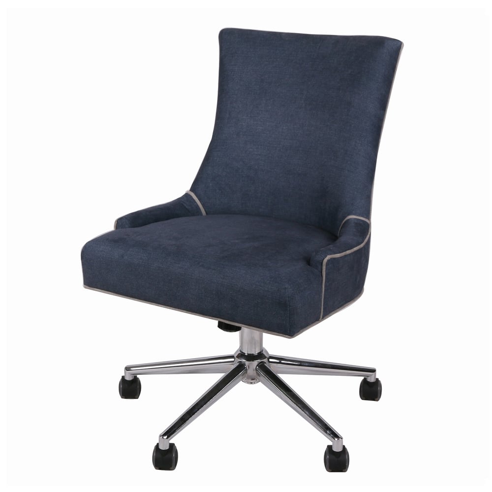 Charlotte Chrome Denim Office Chair