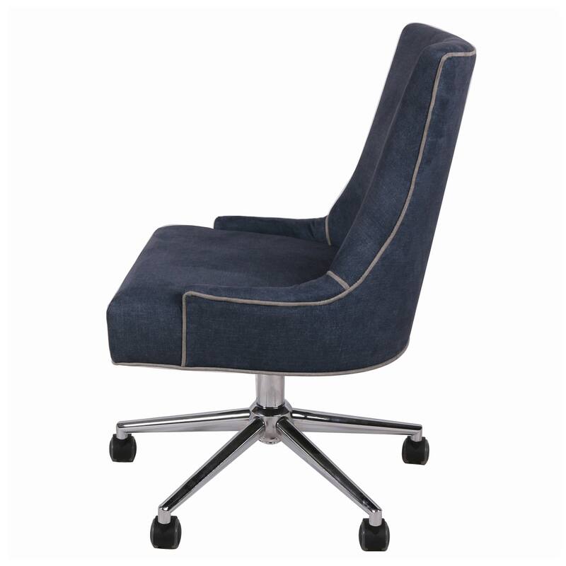 Charlotte Chrome Denim Office Chair