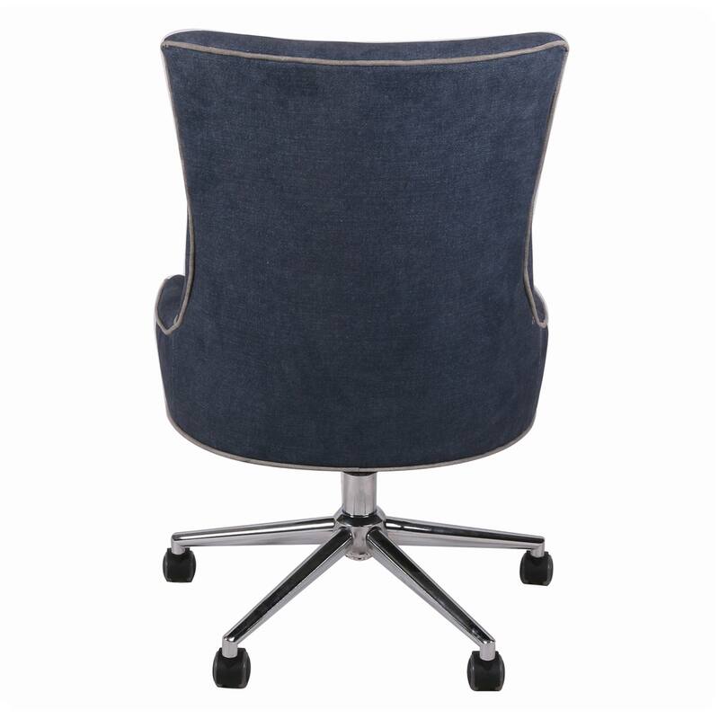 Charlotte Chrome Denim Office Chair