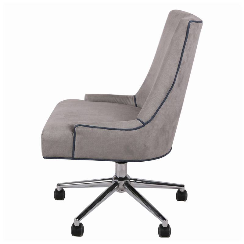 Charlotte Chrome Denim Office Chair