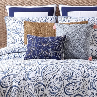 Oceanfront Resort Indienne Paisley Cotton Duvet Cover 3-piece Set