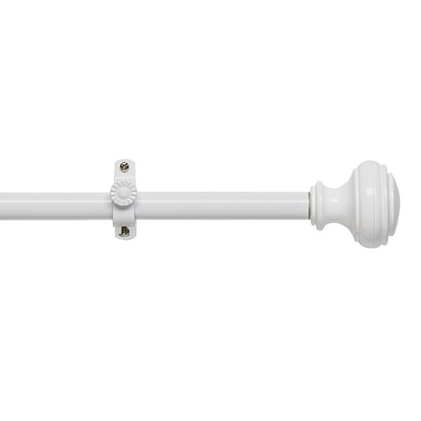 55 HQ Pictures White Decorative Curtain Rods / White Curtain Rods At Lowes Com