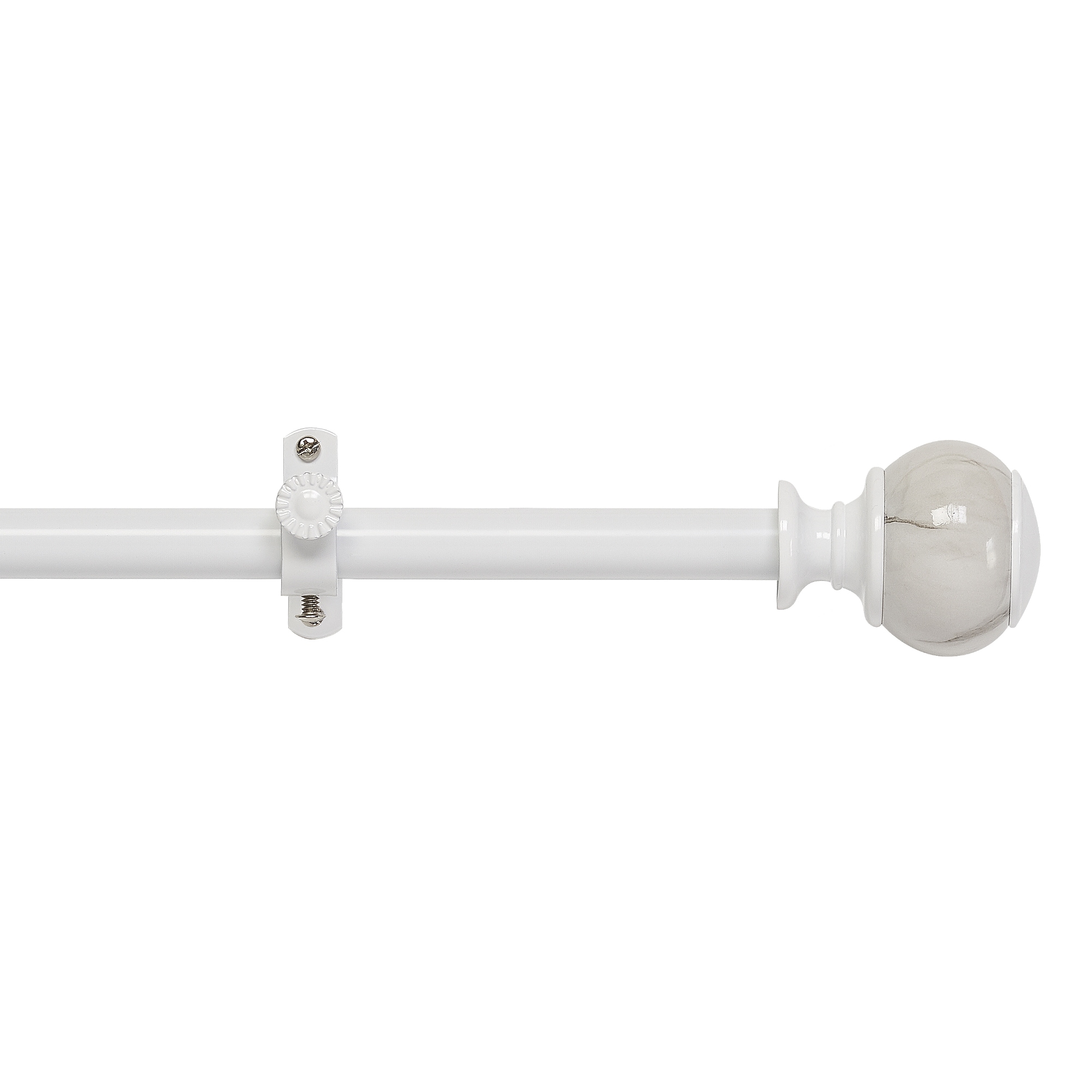 Shop Camino Estate White Decorative Curtain Rod Free Shipping On