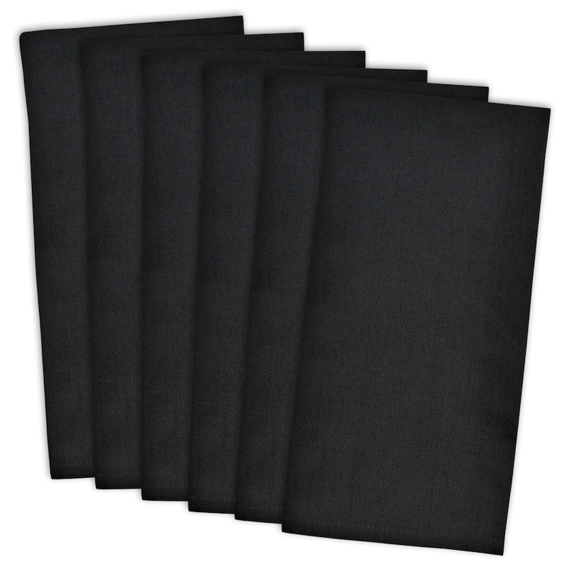 Flat Woven Dishtowel - Black