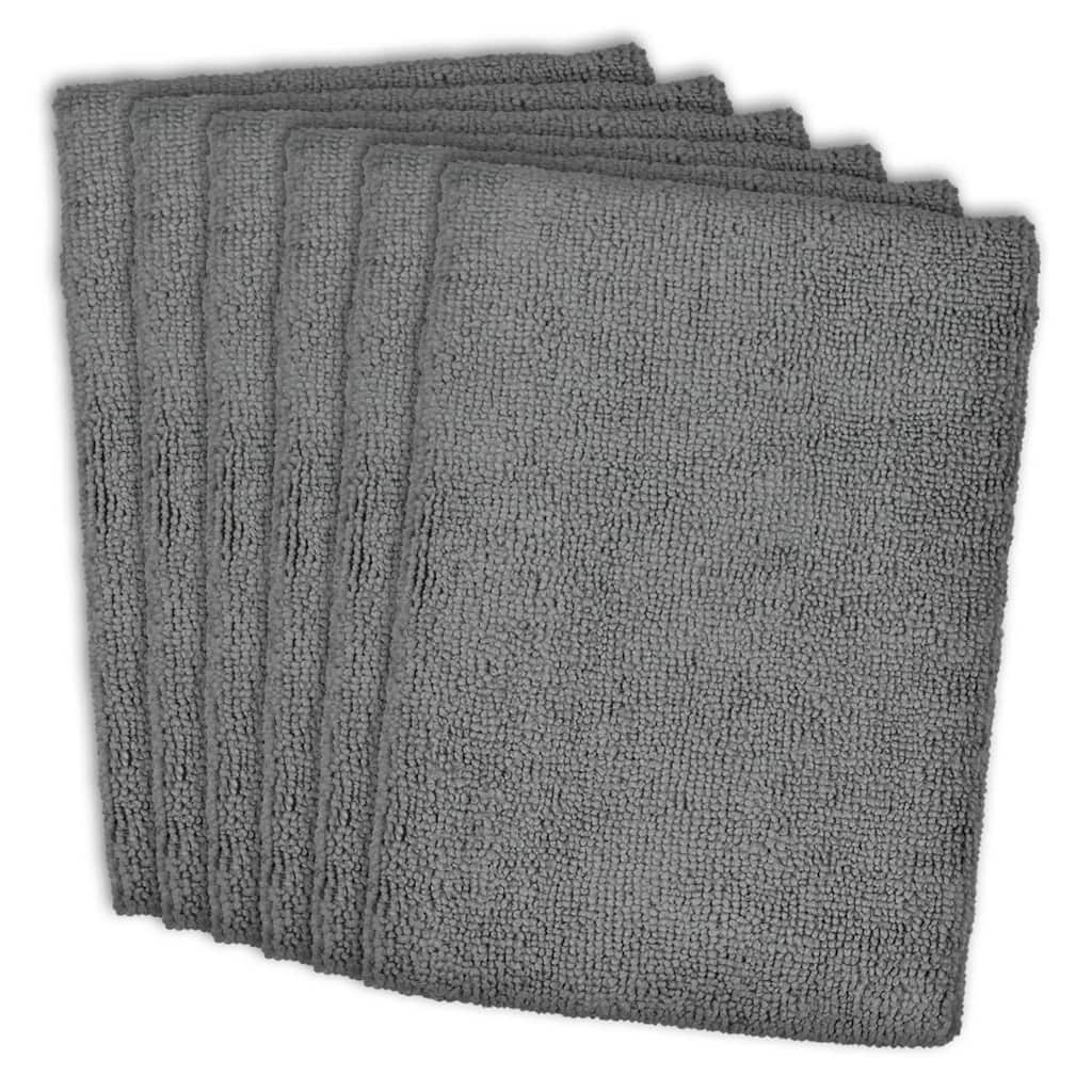 Grey Microfiber Dishtowel (Set of 6)