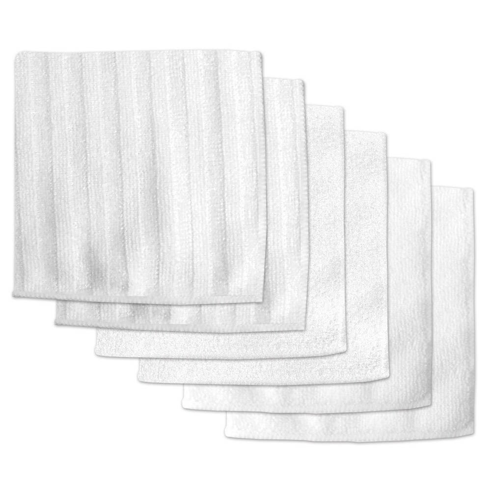Decorative Dish Towels Embellished Towels Pretty Floral Trim Kitchen Towels  Hand Towels Bar Mop Towels Floral Theme White Towels 