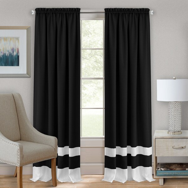 black window treatments