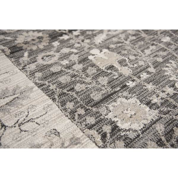 Alora Decor Swagger Ivory, Taupe, Grey, and Black Persian-style Floral Rug