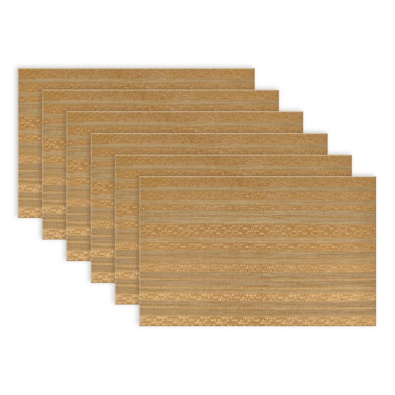 Metallic Basketweave Placemat (Set of 6)