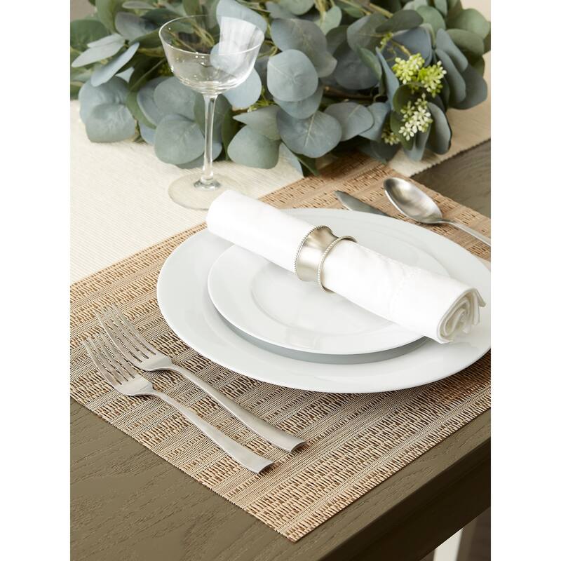 Metallic Basketweave Placemat (Set of 6)