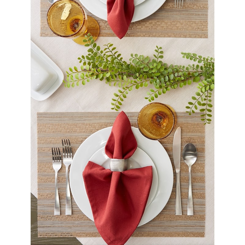 Metallic Basketweave Placemat (Set of 6)