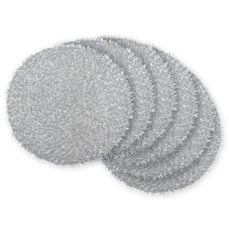 DII Woven Tinsel Placemat Set of 6