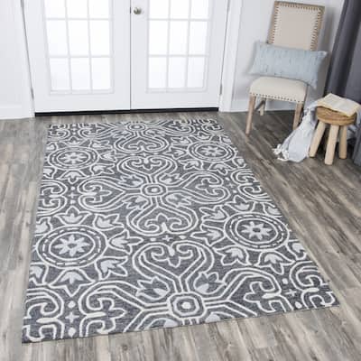 Alora Decor Lavine Hand-tufted Medallion Wool Rug