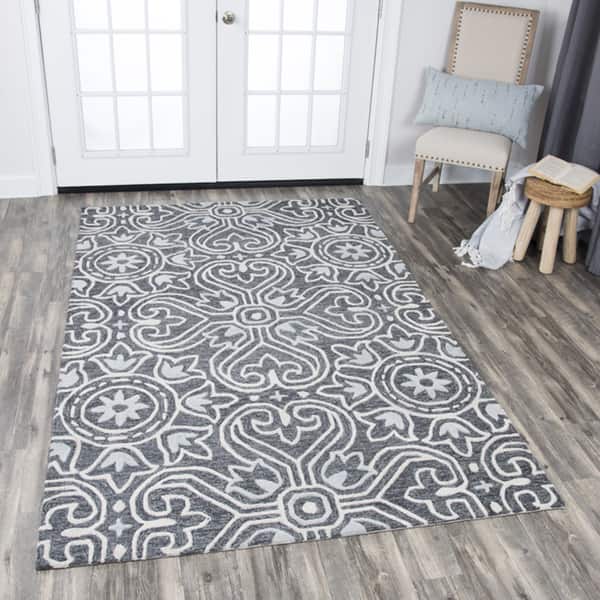 Alora Decor Lavine Hand-tufted Medallion Wool Rug