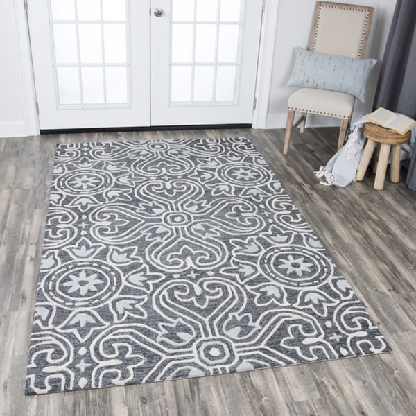 Alora Decor Lavine Hand-tufted Medallion Wool Rug
