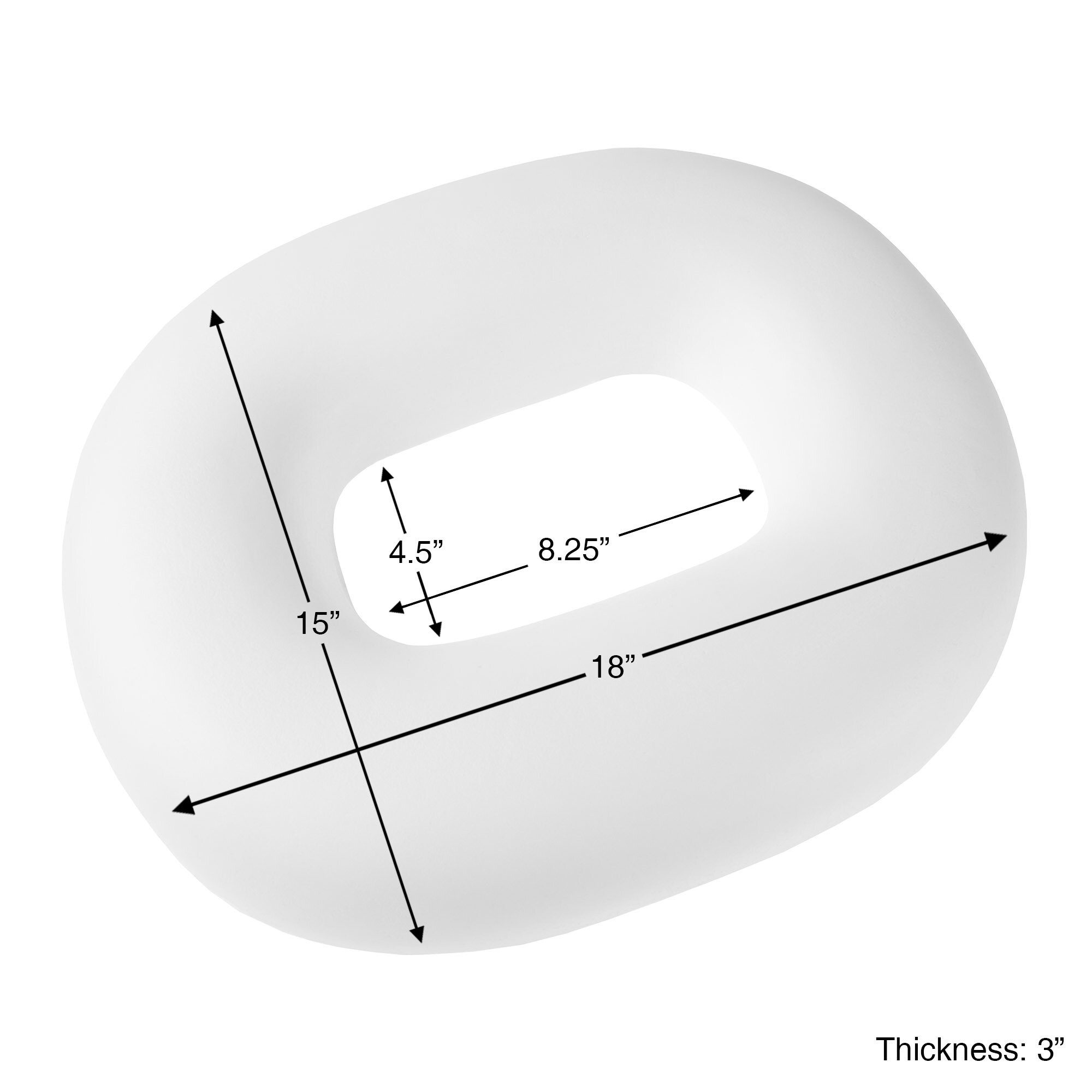 bluestone memory foam donut cushion