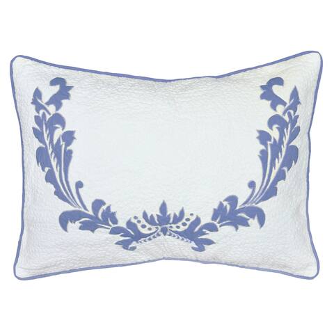 Delilah Blue Cotton Decorative Bolster