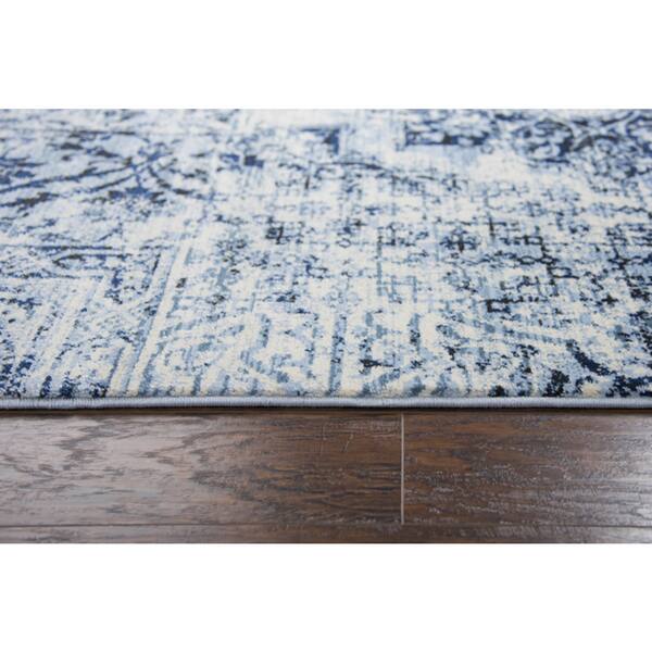 Alora Decor Swagger Ivory, Blue, and Black Persian-style Rug