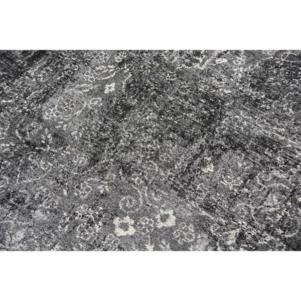 Alora Decor Swagger Black, Grey, and Ivory Persian-style Medallion Rug