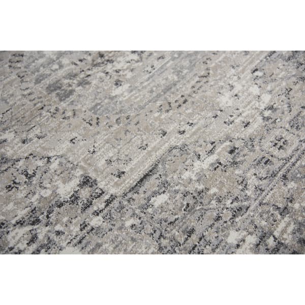 Alora Decor Swagger Beige, Cream, Grey, and Black Persian-style Medallion Rug