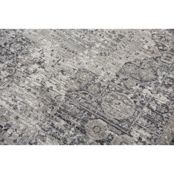 Alora Decor Swagger Beige, Cream, Grey, and Black Persian-style Medallion Rug