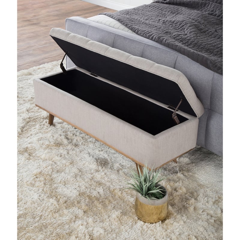 Stockton Upholstered Storage Bench by Kosas Home