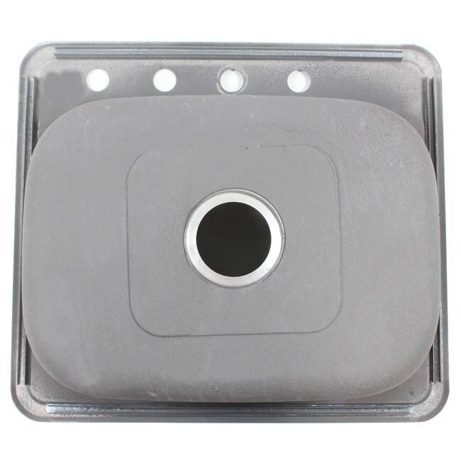 25-Inch Stainless Steel Top Mount Drop In Single Bowl Kitchen / Bar/ Island Sink - 18 Gauge