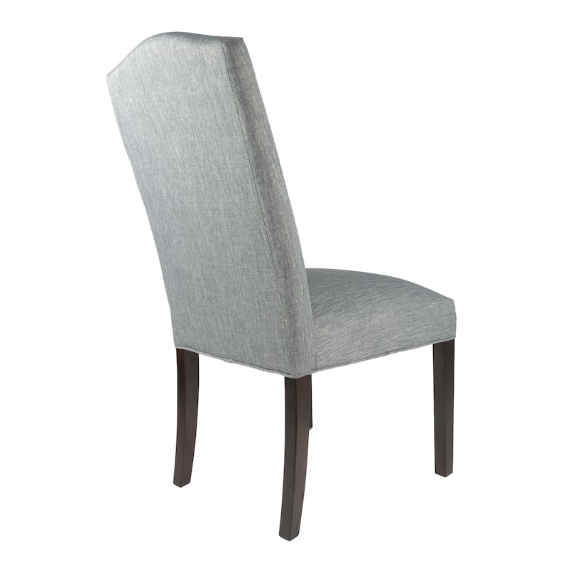 Camel Back Upholstered Fabric Dining Chair (set of 2) - 21 inches w. x 26 inches d. x 42 inches h