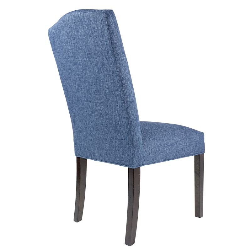 Camel Back Upholstered Fabric Dining Chair (set of 2) - 21 inches w. x 26 inches d. x 42 inches h