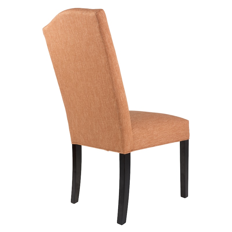 Camel Back Upholstered Fabric Dining Chair (set of 2) - 21 inches w. x 26 inches d. x 42 inches h