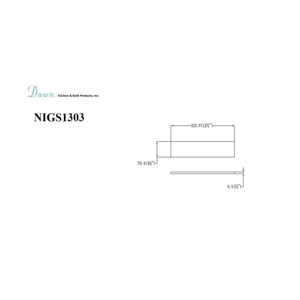 Dawn Glass Support Plate for Shower Niche Bed Bath & Beyond 16150900