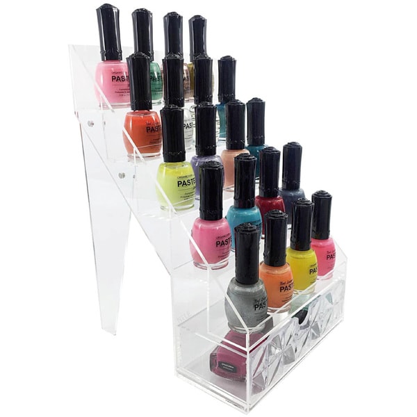 Shop Ikee Design Acrylic 5-Shelf Nail Polish Rack - Free ...