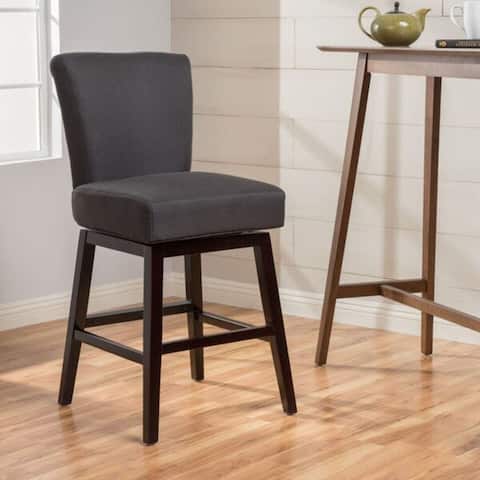 Tracy 28-inch Fabric Swivel Counter Stool by Christopher Knight Home