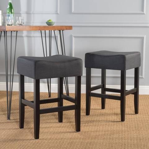 Portman 26-inch Fabric Backless Counter Stool (Set of 2) by Christopher Knight Home