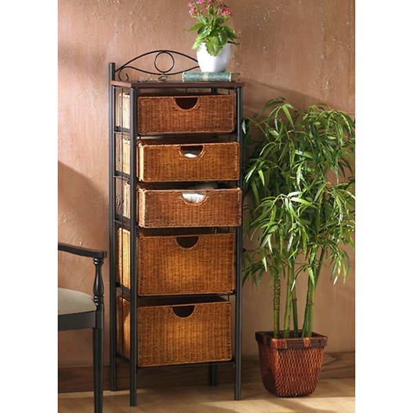 Upton Wicker 5 drawer Storage Unit   1156527   Shopping