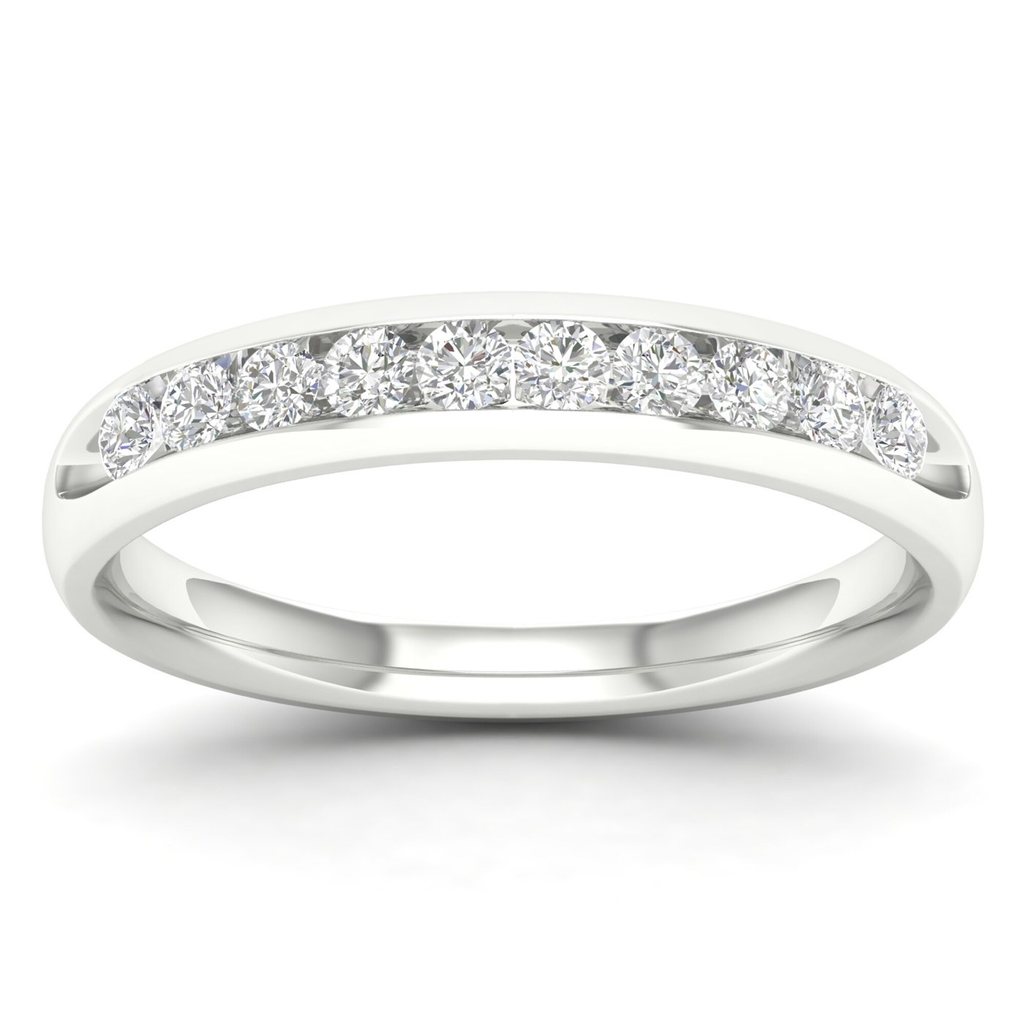 IGI Certified 14k Gold 3//4ct TDW Diamond Eternity Wedding Band H-I, I2