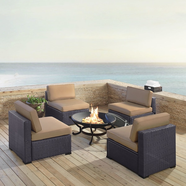 Shop Biscayne 5-piece Mist Wicker Outdoor Seating Set of ... Shop Biscayne 5-piece Mist Wicker Outdoor Seating Set of ... on Safavieh Outdoor Living Granton 5 Pc Living Set id=98709