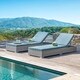 Corvus Outdoor Wicker Adjustable Chaise Lounges with Cushions (Set of 2) - Thumbnail 1