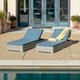 Corvus Outdoor Wicker Adjustable Chaise Lounges with Cushions (Set of 2) - Thumbnail 22