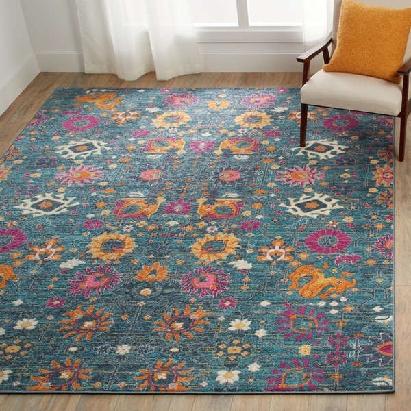 Nourison Passion Denim Area Rug - 5'3 x 7'3