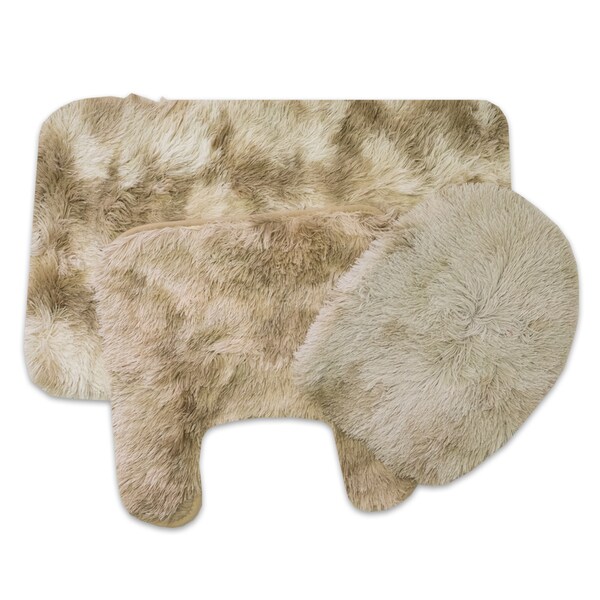 Ravenna 3-Piece Bathroom Rug Set Assorted Colors