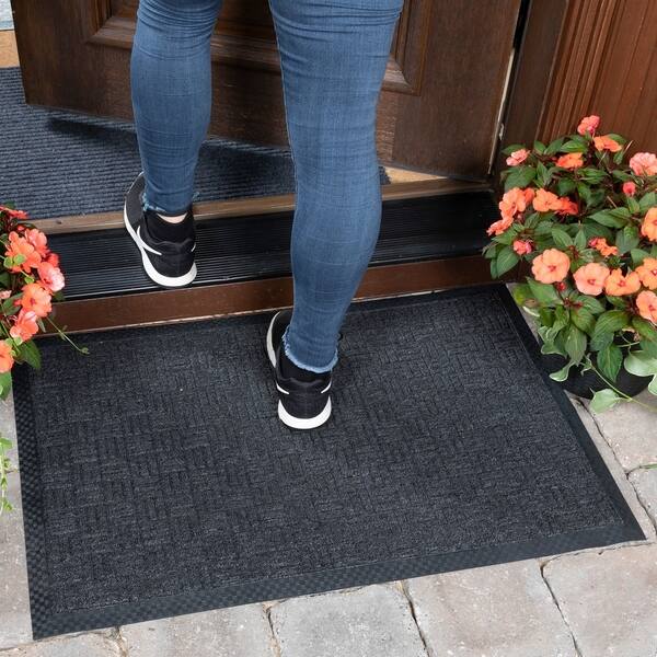Shop Dirtoff Loop Carpet Natural Rubber Door Mat On Sale Free
