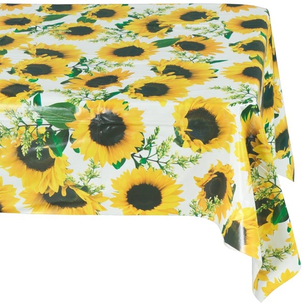 sunflower vinyl tablecloth