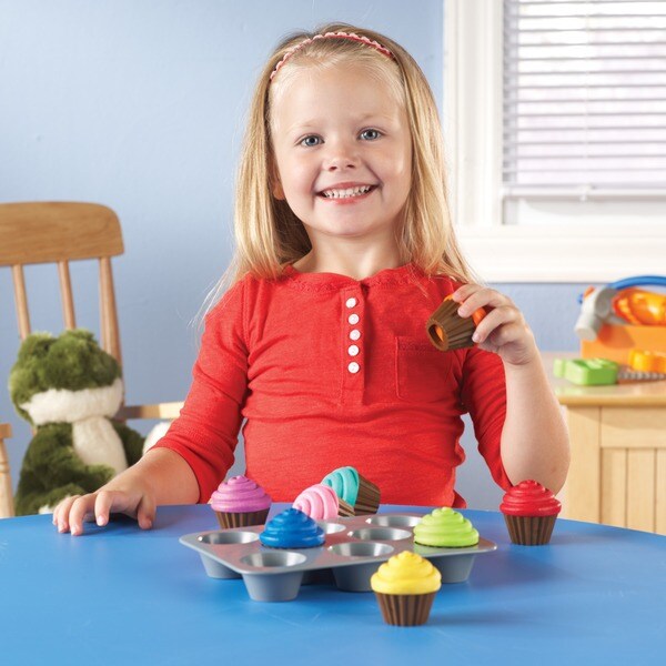 learning resources smart snacks shape sorting cupcakes