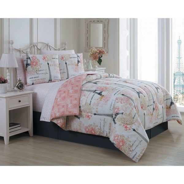 Avondale Manor Amour 8-piece Paris Themed Bed in a Bag Set
