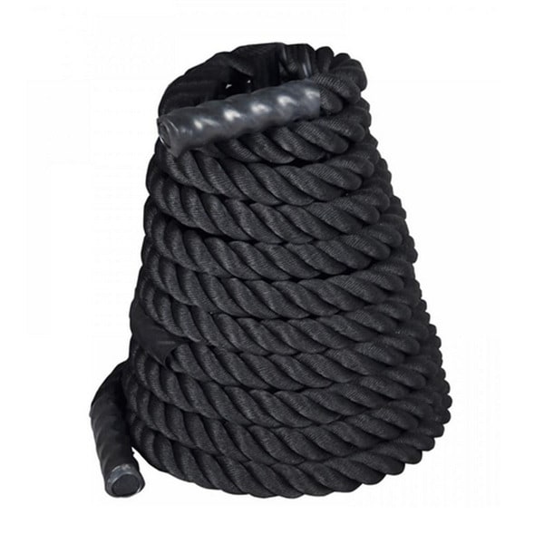 2" x 50ft Professional Lightweight Fitness Rope Black