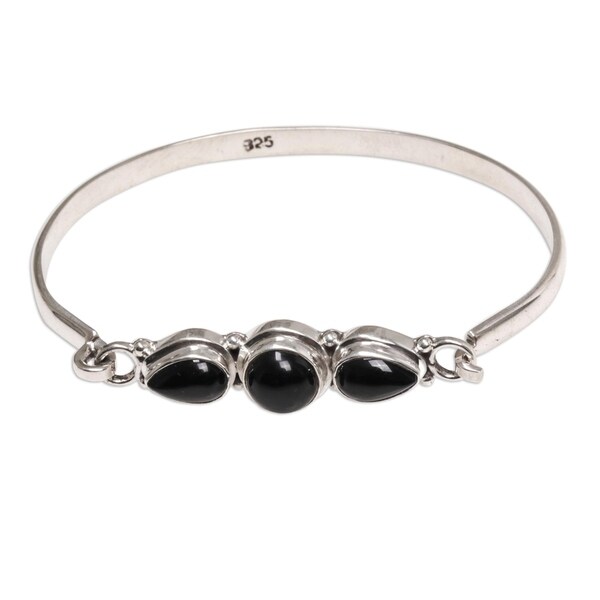 onyx bangle bracelet