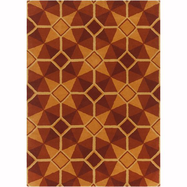 Loom Collection Pattern Rug Artist's Loom Hand-tufted Contemporary Geometric Pattern Wool Rug (8 ...