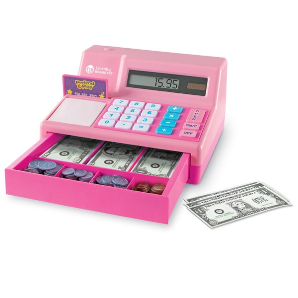 pretend and play calculator cash register